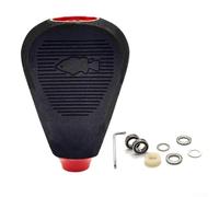 Boutons de moulinet de pêche en EVA modifiés pour DAIWA-Antares, Tatula 300, DRT CQ200 - Compatible avec Exence, Stradic-Series, 50,5 x 35 mm, avec clé hexagonale et roulements (rouge/noir)