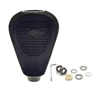 Boutons de moulinet de pêche modifiés en EVA pour Daiwa DRT CQ200 & Tatula 300, style tonnerre géant, 50,5 x 35 mm, 10,6 g, 1 jeu (vert/rouge/noir) (gris noir)