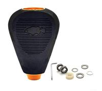 Boutons de moulinet de pêche modifiés en EVA pour Daiwa DRT CQ200 & Tatula 300, style tonnerre géant, 50,5 x 35 mm, 10,6 g, 1 jeu (vert/rouge/noir) (doré noir)