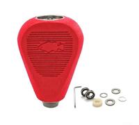 Boutons de moulinet de pêche modifiés en EVA pour Daiwa DRT CQ200 & Tatula 300, style tonnerre géant, 50,5 x 35 mm, 10,6 g, 1 jeu (vert/rouge/noir) (gris/rouge)