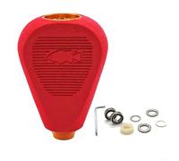 Boutons de moulinet de pêche modifiés en EVA pour Daiwa DRT CQ200 & Tatula 300, style tonnerre géant, 50,5 x 35 mm, 10,6 g, 1 jeu (vert/rouge/noir) (rouge doré)