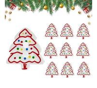 Boutons de Noël à Coudre - 10 Pièces Décoration En Forme d'Arbre,Boutons De Noël En Acrylique 2D Pour Artisanat,pour Adultes Femmes Hommes Décoration Vêtements des Vacances