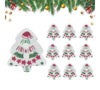 Boutons de Noël en forme de sapin de Noël à 2 trous en forme de petit trou | Boutons amusants pour chapeau, costume, manteau, chemise, robe, vêtements, couture, travaux manuels, boutons pour travaux
