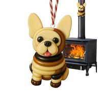 Boutons de Noël pour les Loisirs Créatifs, Fournitures Pour Création De Chiens Décoratifs, Ensemble d'Ornements en Boutons, Pour Femmes Garçons Filles Étudiants Famille Arbre De Fêtes Voiture Rétrovis