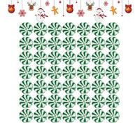 Boutons de Noël ronds de rechange, 4 trous en résine de canne à sucre d'orge, boutons artisanaux pour travaux manuels pour femmes, pour la réparation de la maison, les pulls faits à la main