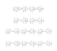 Boutons de nœud Pankou chinois faits à la main pour accessoires traditionnels Cheongsam, bouton blanc, boutons à bascule en nylon