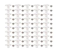 Boutons de pantalon en métal de remplacement réglables 50 ensembles 17 mm en acier inoxydable à capuchon rond à vis pointue boutons à rivets à filetage combiné pour la réparation