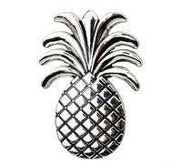 Boutons de placard chic en forme d'ananas en laiton massif pour un accès facile (étain antique)