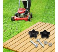 Boutons de poignée de rechange avec rondelles et boulons compatibles avec les modèles de tondeuse à gazon Toro, y compris et offerts en 2 ou 4 ensembles (lot de 4)