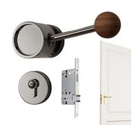 Boutons de porte d'intérieur avec serrure | Levier de confidentialité silencieux sans clé - Kurzarm Hawaiihemd Mit Knopfleiste Aus Baumwolle Für Den Sommer | pour chambre salle de bain intérieur