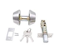 Boutons de porte invisibles en acier inoxydable avec clés pour porte d'entrée d'entrée avec