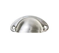 Boutons De Portes Pour Placards 10 Pièces Tiroir Coquille Tire Rétro Demi-Rond Armoire À Pharmacie Matériel De Meubles Vintage Nickel Brossé