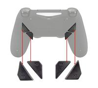 Boutons de rechange redessinés K1 K2 K3 K4 pour manette eXtremeRate PS4 Dawn Remap Ki Gris uni.