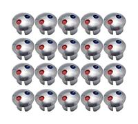 Boutons De Robinet Chaud Et Froid - 20 Marqueurs D'index De Robinet, Étiquettes De Poignée De Rechange, Ensemble D'indicateurs De Température De L'eau | Accessoires D'évier De Salle De Bain Pour Une I