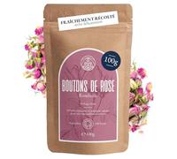 Boutons de rose Monte Nativo (100g) - Boutons de rose sechees naturel pour thé et décoration - Fleurs séchées pour le thé - Cadeau Tidsane en vrac