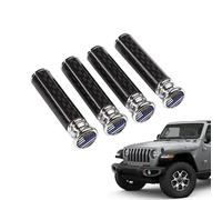 Boutons de serrure de porte auto - Cache-goupille décoratif sécurité fibre carbone,3.71 x 0.99 cm Verrou de Poignée de Porte de Voiture,Pour conducteurs et conductrices, SUV, camping-cars, camions