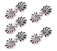 Boutons de style chinois, Boutons de nœuds chinois Boutons Cheongsam Boutons Cheongsam Boutons de fermeture chinois Boutons de couture de fermeture chinois Attaches 5 paires for manteau de cape de cou