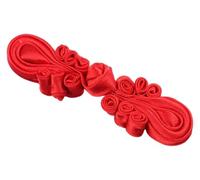 Boutons de style chinois, Boutons de nœuds chinois Boutons Cheongsam Boutons Cheongsam Fermetures à coudre for pull Manteau Cheongsam Accessoires artisanaux traditionnels Cheongsam Haut Cheongsam(Red)