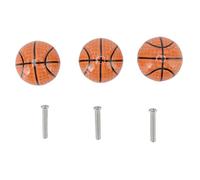 Boutons de Tiroir de Basket-ball, Ensemble de Poignées D'armoire de Décoration Sportive élégante pour Chambre D'enfant ou Grotte D'homme, Installation Facile pour Armoires, Placards,