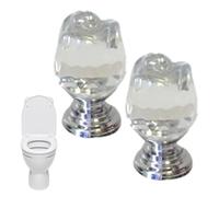 Boutons de tiroir en forme de rose | Bouton poussoir exquis en forme de rose pour réservoir de toilette | Bouton poussoir de toilette en forme de | Accessoires de toilette pour buanderie