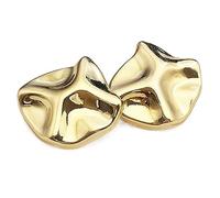 Boutons décoratifs en métal de forme irrégulière dorés, Or, 20mm, 6 pièces