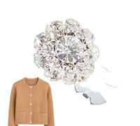 Boutons d'embellissement en - 12 mm de diamètre amovible en strass pour une décoration élégante, dos plat durable avec utilisation polyvalente pour accessoires de vêtements, composants de