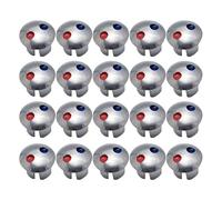 Boutons D'indicateur De Robinet - Étiquettes Froides Chaudes | Gérer Les Remplacements Du Capuchon | 20 Index De Température De L'eau Signes Pour Les Robinets | Marqueurs Pour La Cuisine Et Les