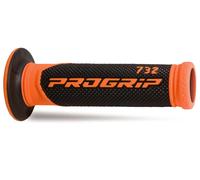 PROGRIP grip caoutchouc "732" Type : Route, Scooter, 2 Kom orange / schwa