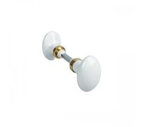 Boutons doubles ovales blancs - porcelaine de Limoges - carré 6 mm MÉRIGOUS