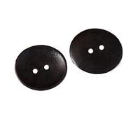 boutons en bois Bouton rond en bois de 9 à 28 mm, orange, for chemise et manteau, 20 mm, 10 pièces(12mm)