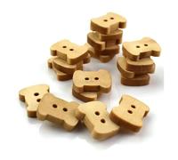 Boutons en bois de lapin, 50 pièces, couture, Scrapbooking, vêtements, couvre-chef, artisanat, accessoires décoration for la maison, bricolage, bouton Pour La Couture(Light Grey)