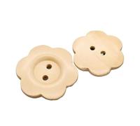 Boutons en bois for bricolage, 50 pièces, accessoires de couture, artisanat fait à la main, vêtements, décoration pull, 2 trous, bouton Vintage Pour La Couture(G Style 50 pieces,20 mm)