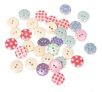 Boutons en bois naturel avec trou pour vêtements de bébé, accessoires de couture, faits à la main, légers et pratiques