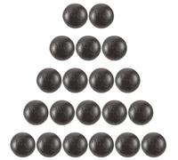 Boutons en Bois Ronds Noirs à Coudre pour Chemises, Lot de 20