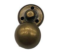 Boutons en métal couleur or doré 10 pièces tailles 15/18/20/23/25mm-boutons d'accessoires de couture de manteau de vêtement pour l'artisanat de vêtements