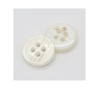 Boutons en résine Boutons de chemise en résine perles coquille multicolores 30 pièces 9-13mm(White,9mm 30pcs)