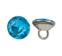 Boutons en strass 20/50 pièces 9mm strass boutons verre diamant chemise tige boucle bricolage vêtements col couture décor matériel accessoires(Sky Blue,20Pcs)