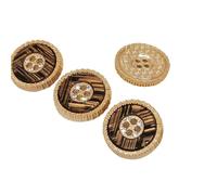 Boutons en strass, Bouton strass métal multicolore 18-25mm paquet de 24 pièces for bricolage artisanat couture(6th,25mm 6pcs)