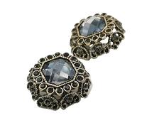 Boutons en Strass Boutons de couture en métal doré, strass Vintage, bijoux for vêtements, accessoires, tricot, fournitures artisanales, bricolage, 6 pièces Pour la couture(Color3,17mm)