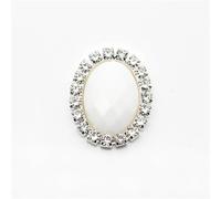 Boutons en strass Boutons métalliques ovales en strass à dos plat, 10 pièces/ensemble, 20mm x 25mm, for Invitation de mariage, décoration couture, accessoires acrylique(Color 50)