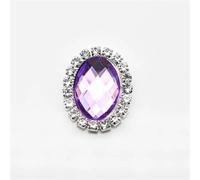 Boutons En Strass Boutons métalliques ovales en strass à dos plat, 10 pièces/ensemble, 20mm x 25mm, for Invitation de mariage, décoration de couture, accessoires en acrylique(Color 46-1)