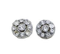 Boutons en strass Veste de costume avec boutons en métal strass, pull, accessoire rond, 6 pièces(Color 1,18MM)