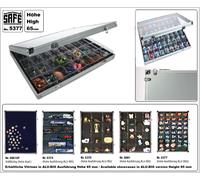 Coffret Encastrable SAFE Aluvitrine Minéraux 45 Compartiments 36x49x60mm