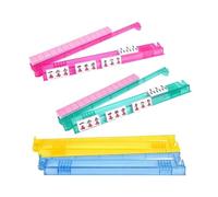 Boutons et rack Mahjong - Support antidérapant en acrylique | Support à gâteau Mahjong de table à 4 pièces | Règles Pusher intégrées American Mahjongg pour adultes débutants Home Daily Travel Club PA