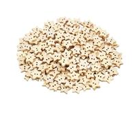 Boutons étoiles en bois avec 2 trous, 100 pièces, couture rustique, joli Mini bouton for vêtements de conception costumes Pour La Couture