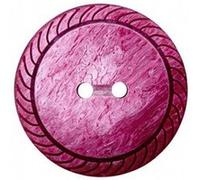 Union Knopf Boutons Fantaisies Rond 2 Trous Pourpre 23mm X 3
