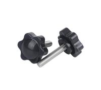 Boutons filetés,Bouton de serrage en plastique, 1 à 5 pièces M4 M5 M6 M8 M10 M12 étoile filetage mâle poignée de serrage boulon bouton à main vis de serrage(60 mm,M5 5pcs)