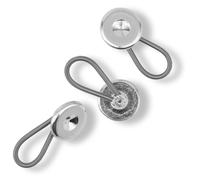 Boutons Flexi 15 Mm Argent