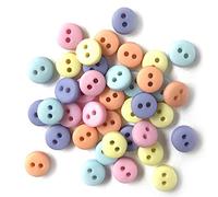 Boutons Galore Pastel élégant Bouton en Plastique Durable, Multicolore