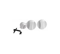 Vaillant Boutons 114288 Gris – Lot de 3